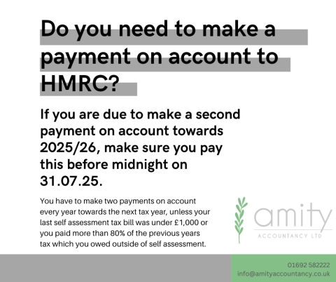 Do you need to make a payment on account to HMRC?
